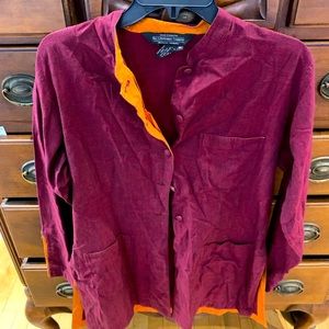 J. Pederman Asian style Tunic.  Size M.  Cotton.
